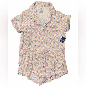 Roller Rabbit X Target Geo Hearts Short Sleeve Pajama Set w Shorts Large